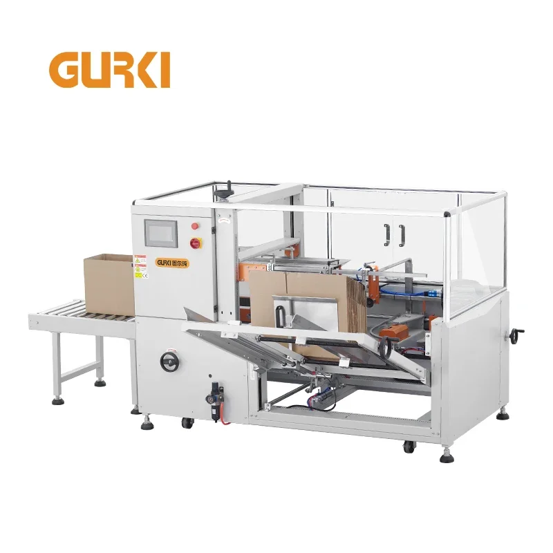 GURKI Automatic Case Packer / Case Erector / Carton Box Packing Machine with factory price