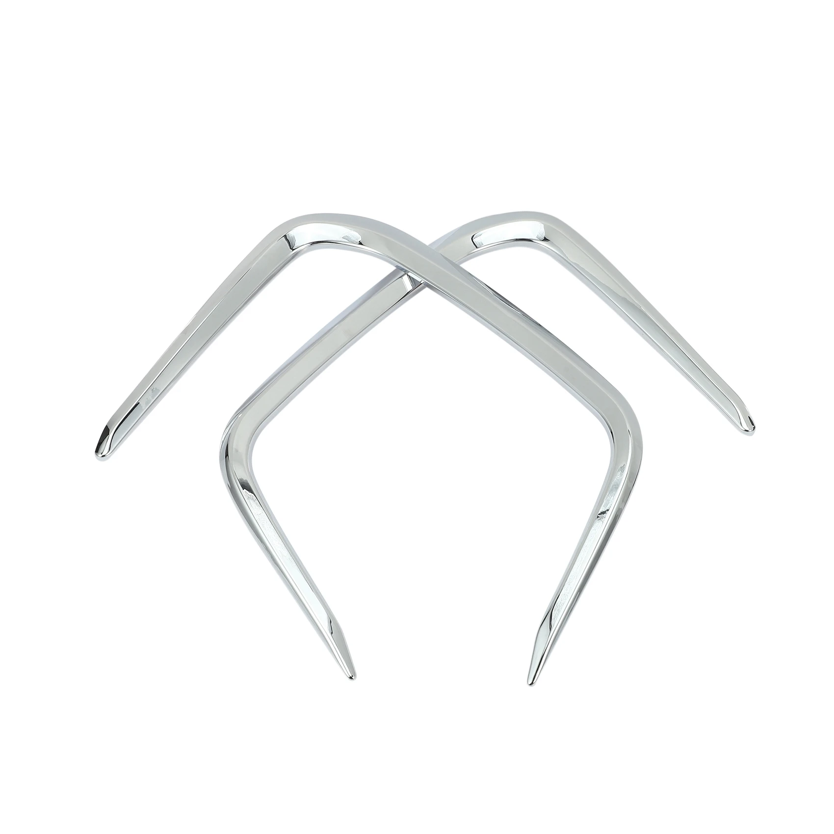 AC52-Front Fog Lights Fog Light Lamp Ring Frame Cover Trim Fit For Toyota Corolla E210 Prestige Altis 2019 2020 Bright Silver