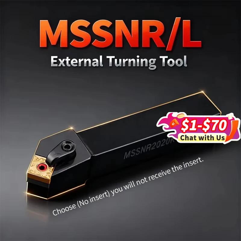 MSSNR1616H12/MSSNL2020K12/MSSNR3232P12 External Turning Tools, CNC Machining Tools and SNMG12 Inserts
