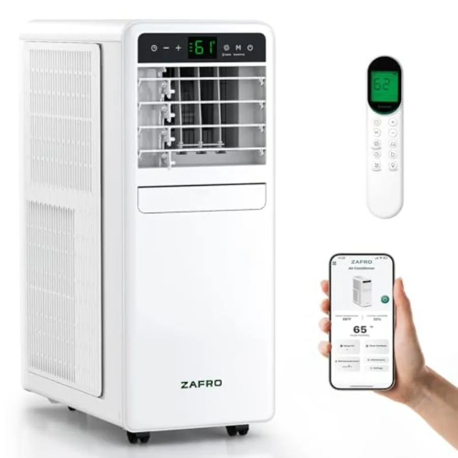 

Portable Air Conditioners for living room and bedroom, ABS plastic, white, 12000 BTU 8000 BTU SACC with drainage-free cooling,