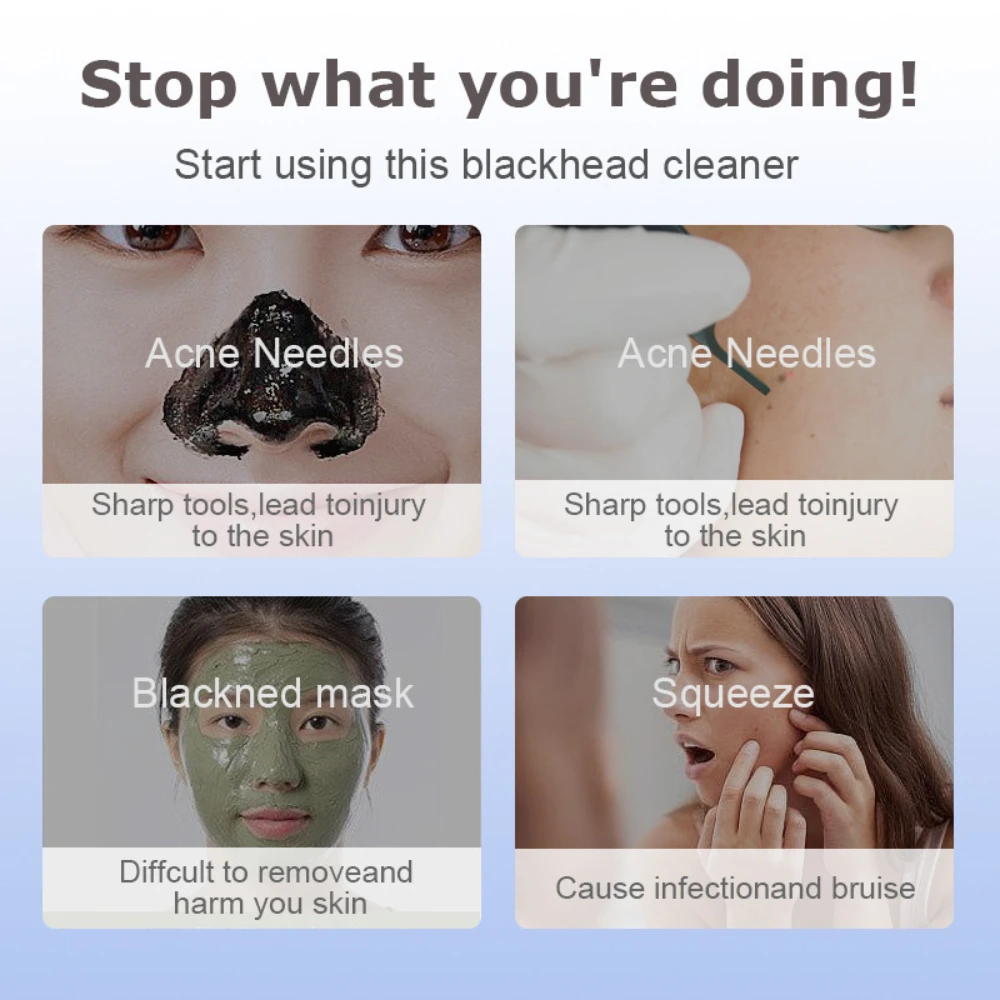 مزيل الرؤوس السوداء الكهربائية 3 أوضاع شفط لتنظيف الوجه جهاز تجميل المسام فراغ الرؤوس السوداء إزالة الجلد الميت أداة العناية بالبشرة #3