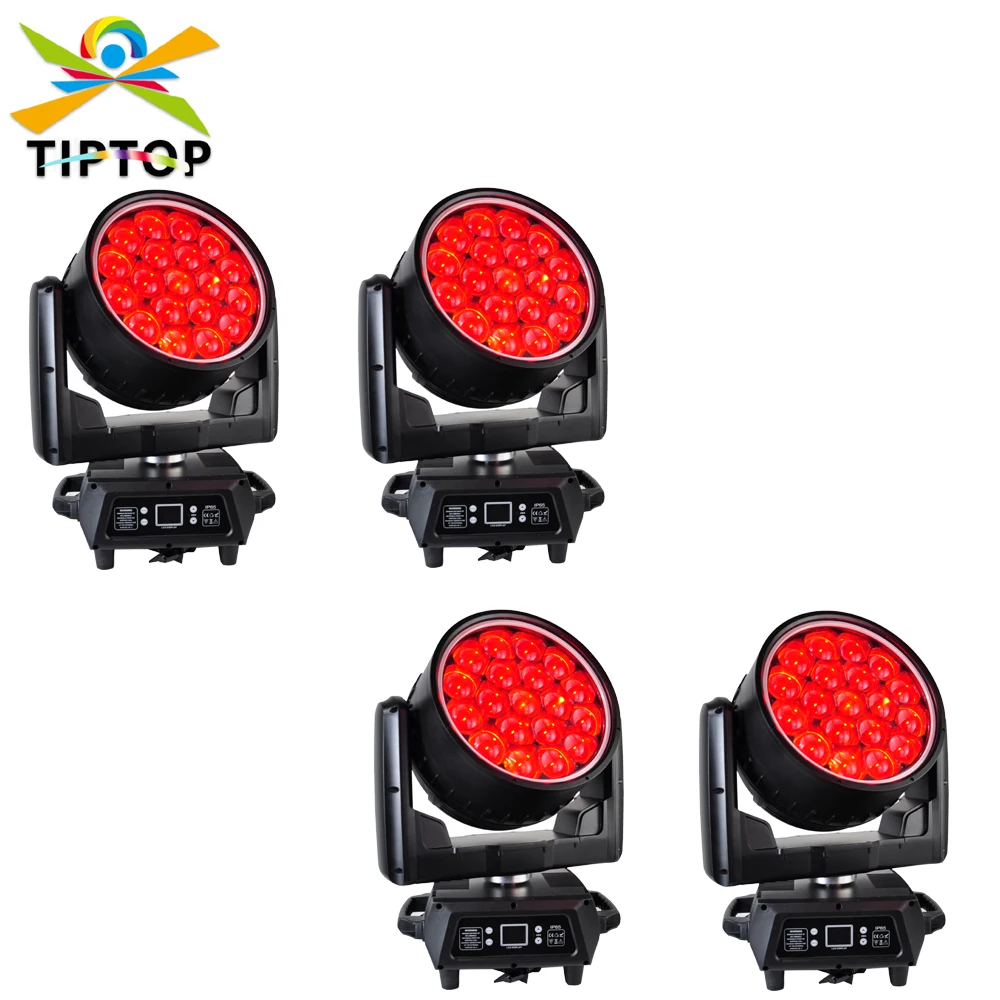 Waterproof RGBW 19x40W DMX Zoom Wash Beam Moving Head Light Promotional High Power Disco Club Light Factory Made