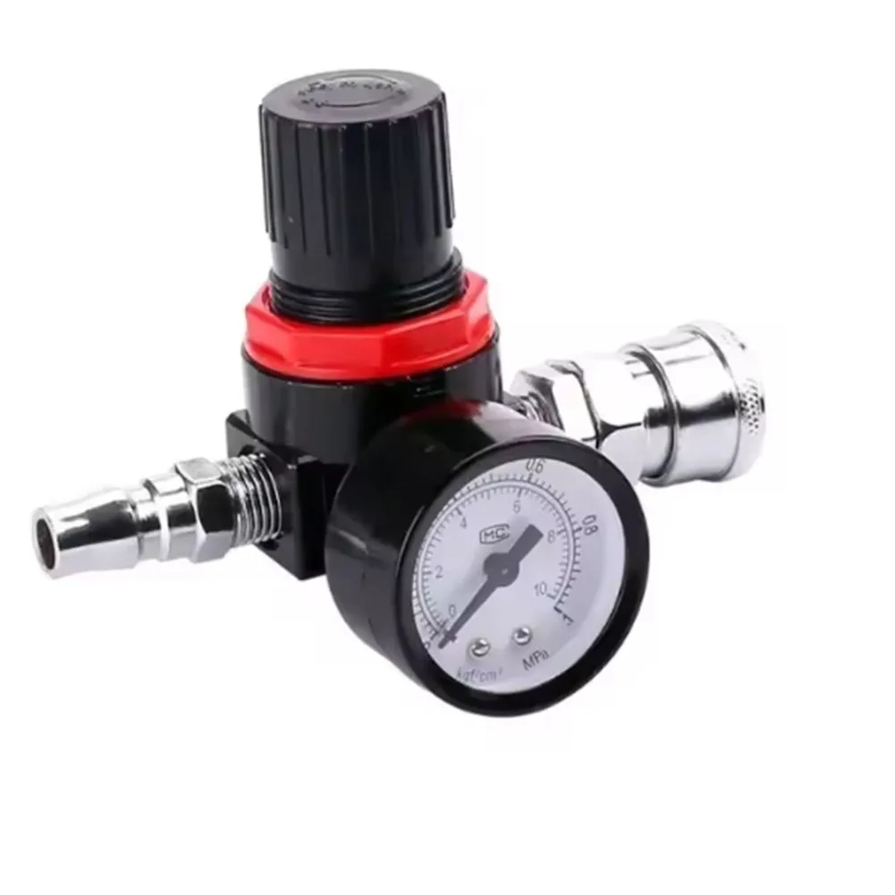 Air Pressure Regulator AR2000 with SM+PM20 Gauge for Industrial Automation and Pneumatic Equipment Compatibility