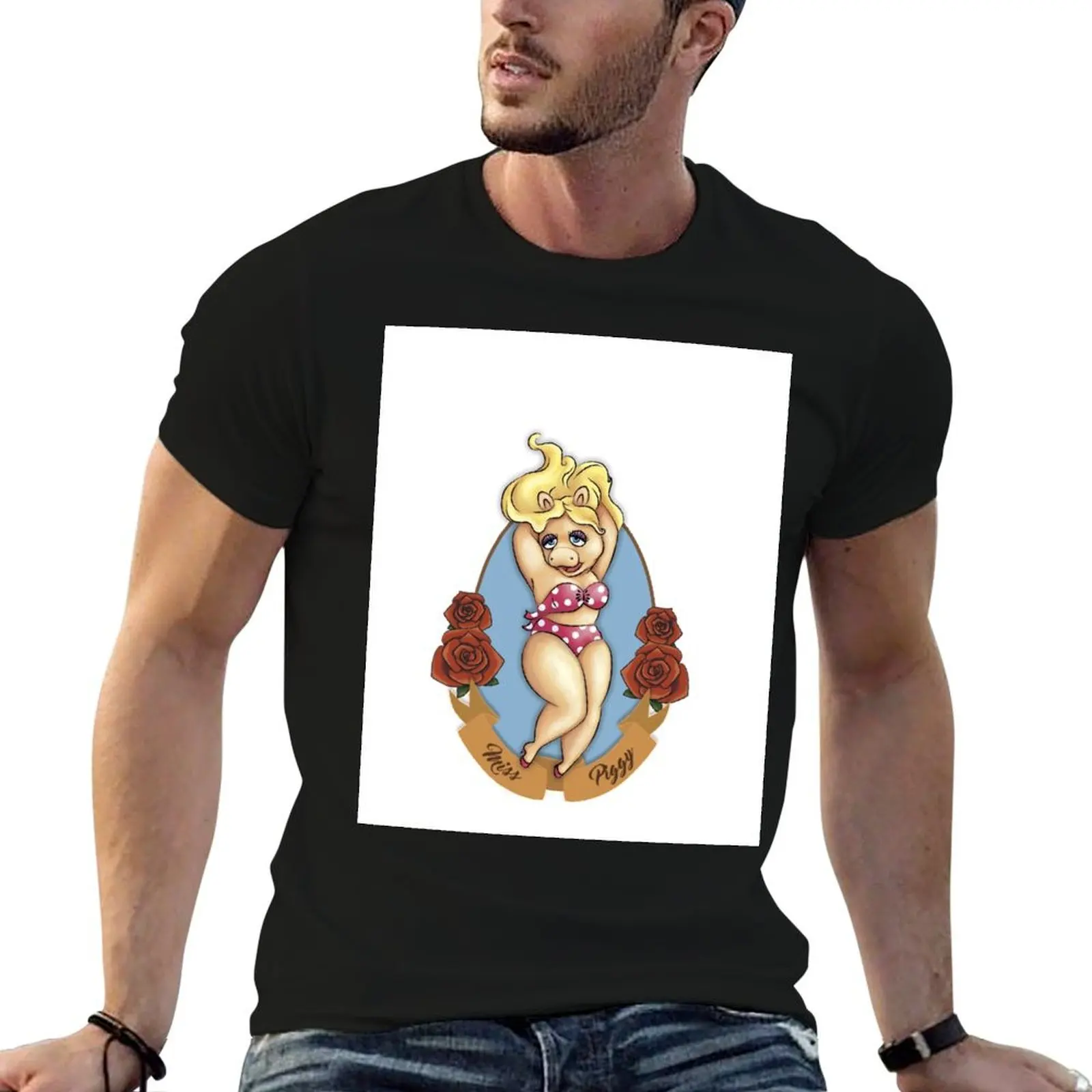 

Miss Piggy T-Shirt mens graphic t shirts man t shirts for men cotton t shirt man T-shirt