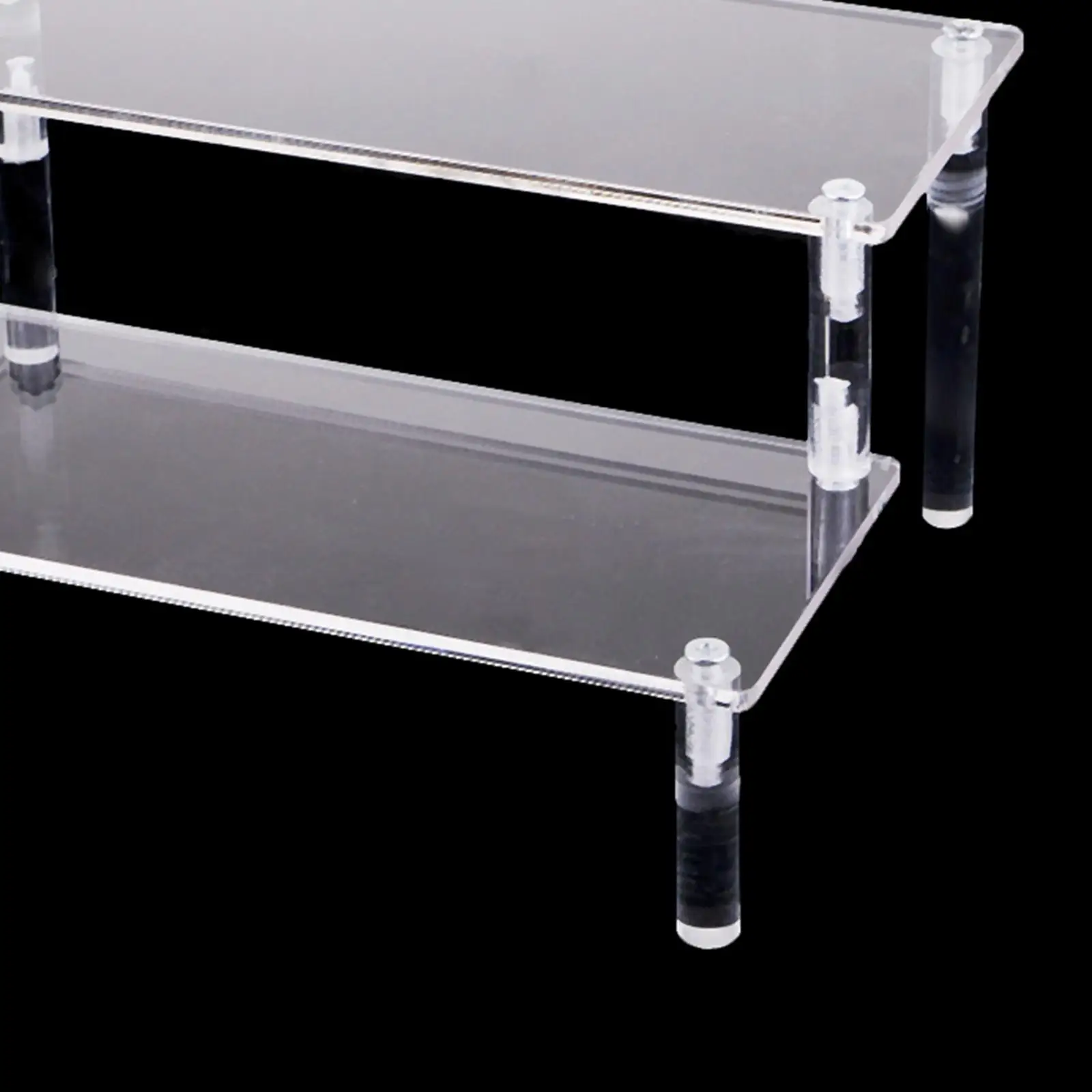 Clear Acrylic Riser Shelf for Action Figure Display Stand Jewelry Pedestal Cake Pop Holder