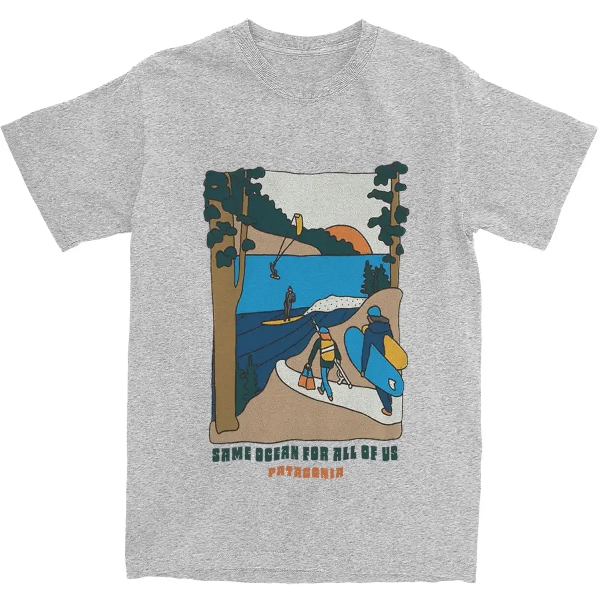 2024 uomo donna PATA Northwest Waters T Shirt Amazing Tee Shirt Outfit American Mountain Graffiti top in puro cotone T-Shirt vendita