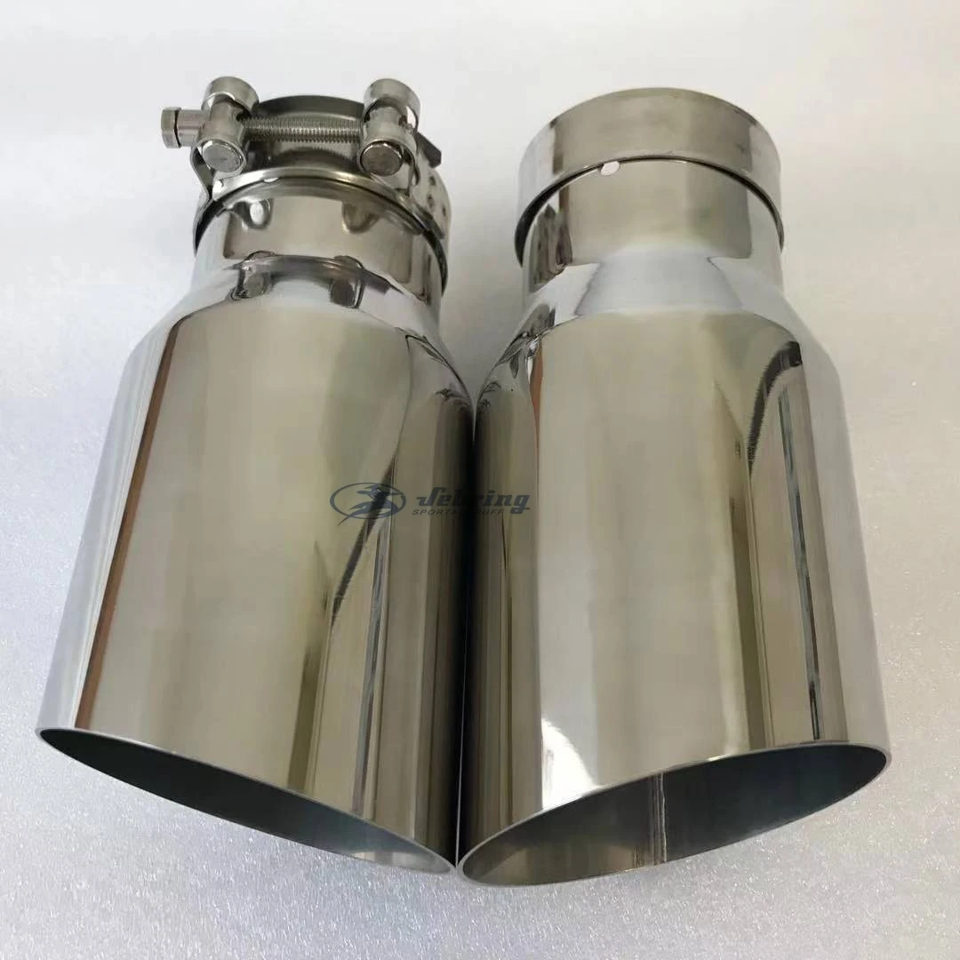 slant edge Stainless steel Universal Automobile exhaust pipe Muffler Car accessorie modification tip