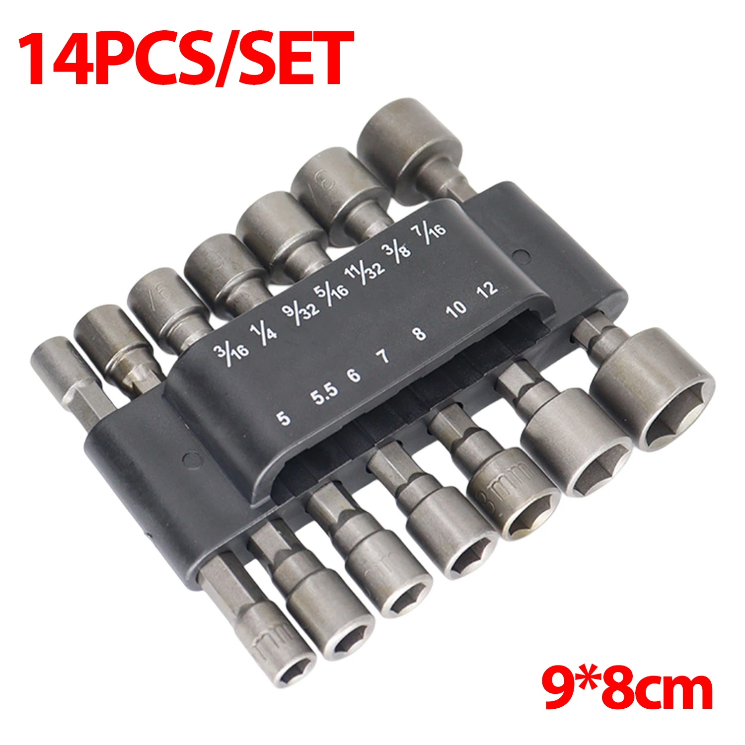 Sechskant-Steckschlüssel-Bit-Set mit Magnetfunktion, Schraubendreher-Adapter, Sechskantgriff-Steckschlüsseladapter für elektrische Schlagschrauber – Detail 10