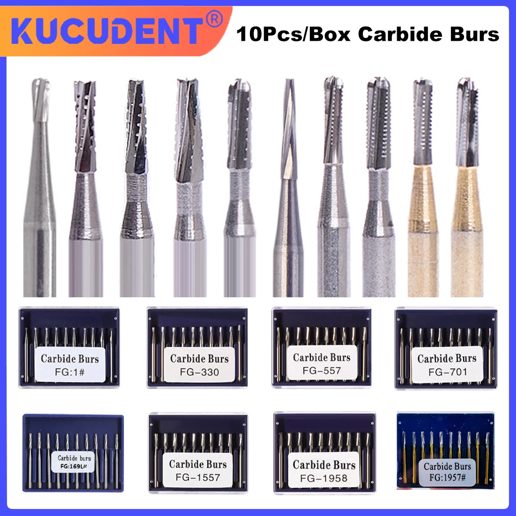 10Pcs Dental Carbid…
