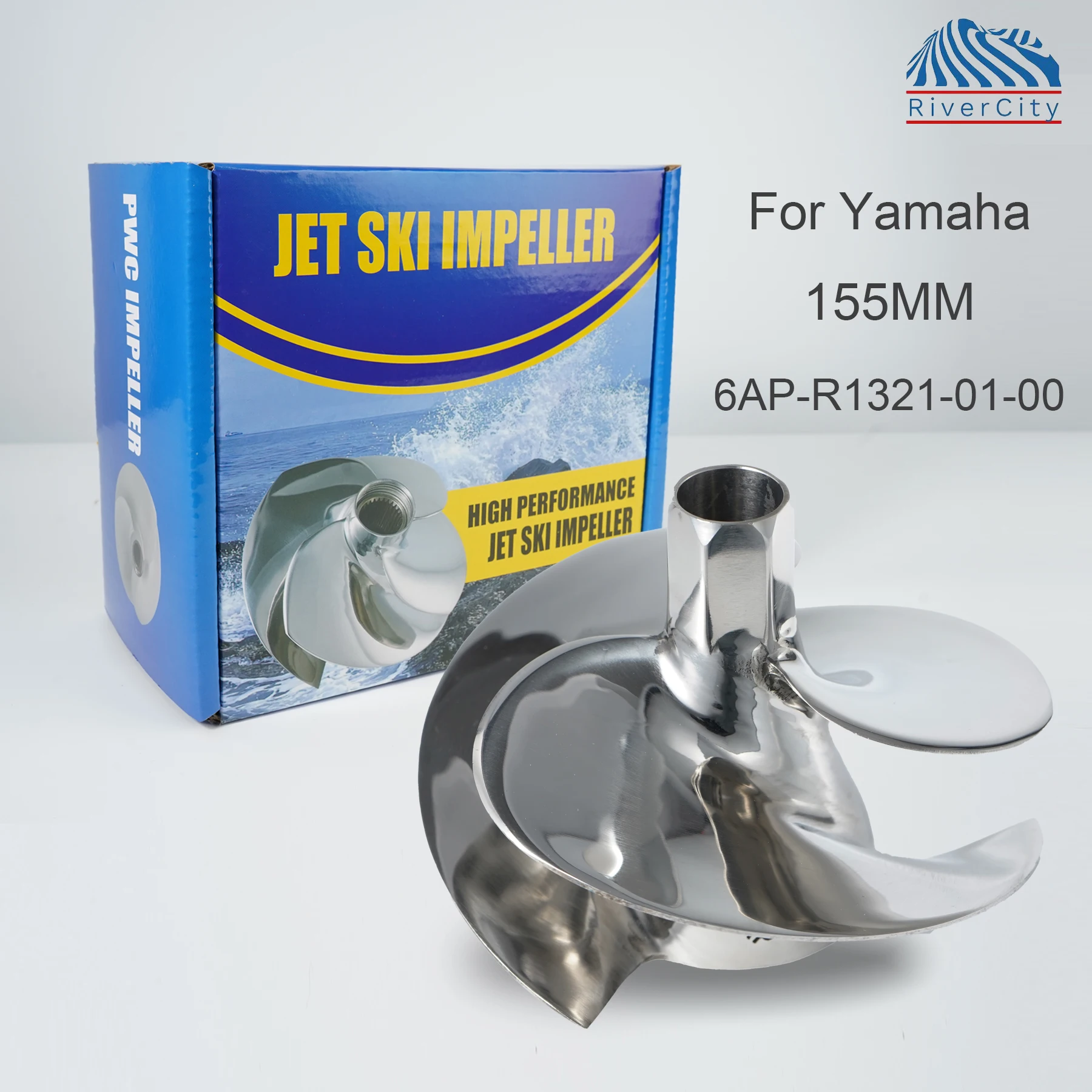 Jet Ski Accessories Impeller 6AP-R1321-01-00 for Yamaha VX1800/VC1800 VXR/ VXS /VX CRUISER HO/GP1800R HO  3 Blade 155MM