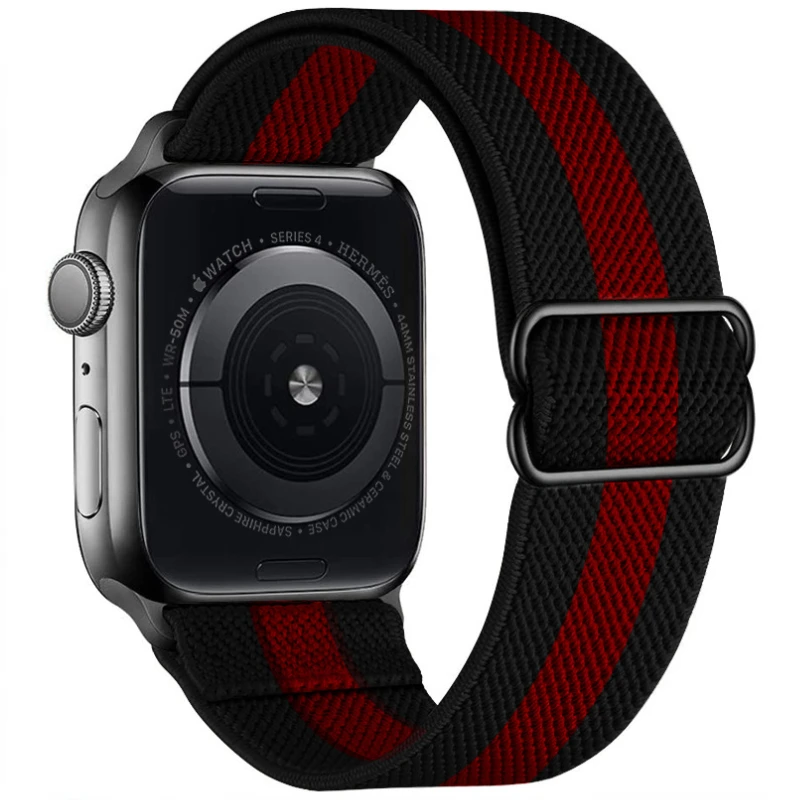 Correia de Nylon Elástica para Apple Watch, Pulseira Respirável para iWatch Ultra, 49mm, 10mm, 42mm, 46mm, 9mm, 8mm, 7mm, 45mm, 41mm, 44 milímetros,