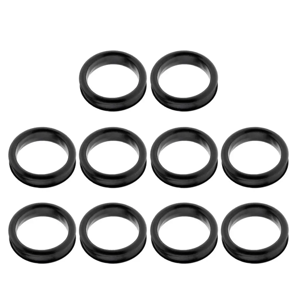 Lot 10Pcs Soft Rubber Finger Ring Grips Inserts Sizer for Barber Hairdressing Shear Scissors Silicone Protector Dog Scissor