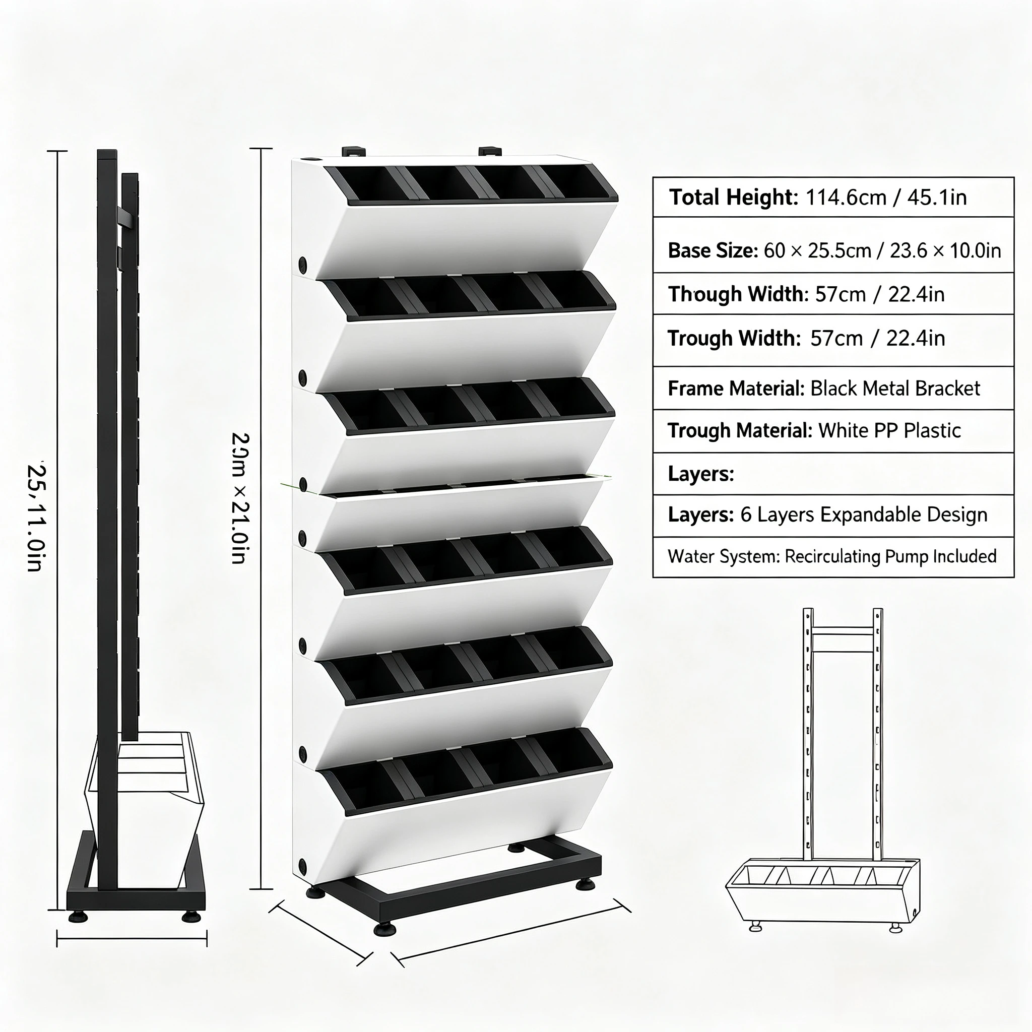 Combined Movable Iron Frame Floor Standing Plant Wall Bracket Wall Mounted Simple Iron Art Home Decor Accessories