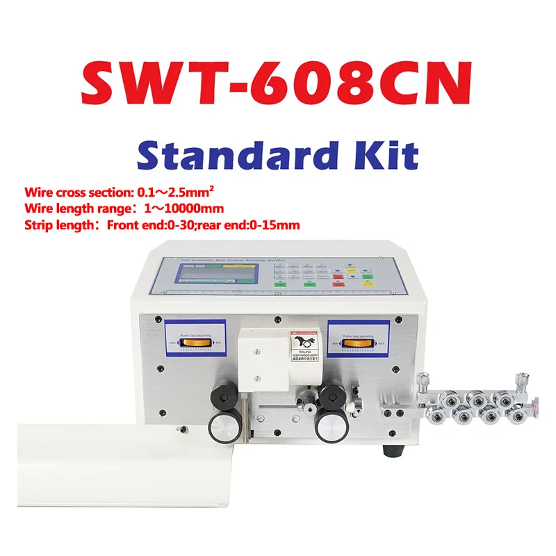 

SWT-608-CN Upgraded Automatic Peeling Cutting The Strip Line Machine Wire Length ,Thrum And The Line End Parameters Adjustable