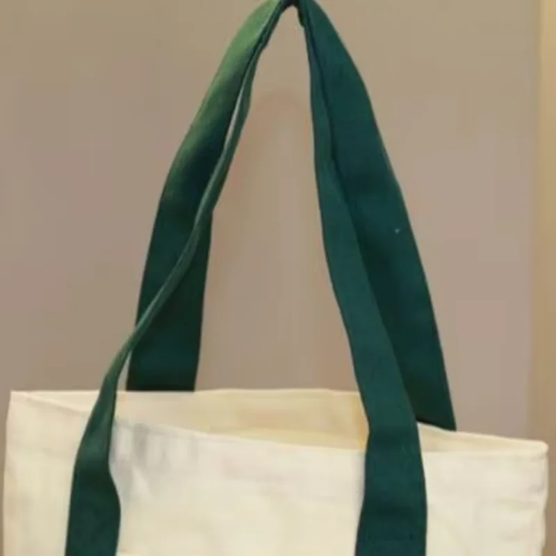 Eco-friendly Canvas Tote Canvas Tote Bag Reusable Tote Machine Washable Handbag for Daily Essentials Small Groceries