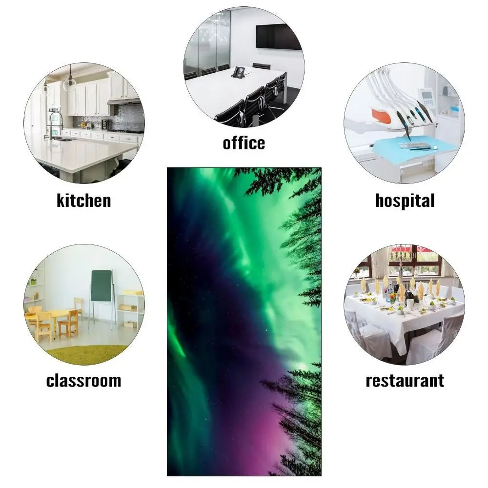 120*60cm Lampshade Anti-glare 19 Styles Fluorescent Light Covers Sky with 10 Magnetic Buckles Fabric Lampshade Offices