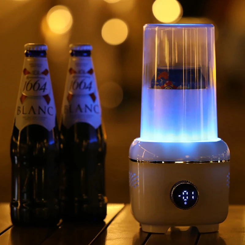 휴대용 전기 냉각 가열 컵, 커피 머그잔, 스마트 냉장고 컵, 가정 사무실 기숙사용 미니 보온병 컵