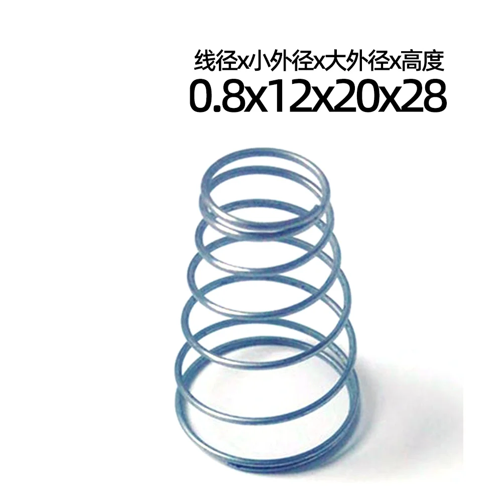 Tower Springs Conical Cone Compression Spring Contact Compressed Spring Wire Dia 0.8/1mm 5pcs