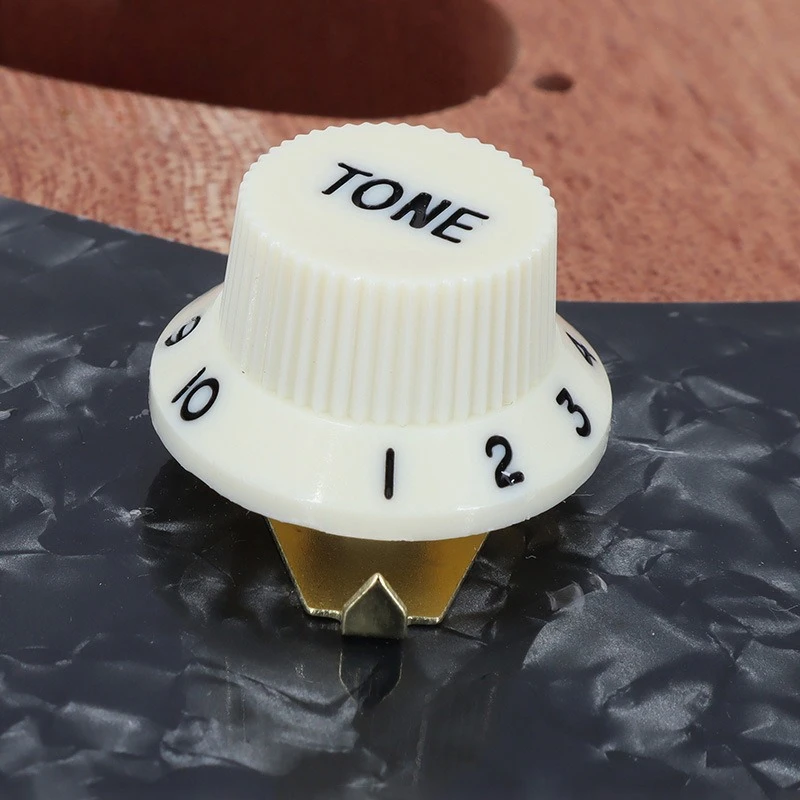 4 Guitar Knobs Pointer Plates for LP Electric Guitar with Knob Position Indicators Fits Metric Pots Up to 9 7mm Diameter