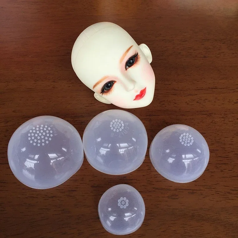 1/3 1/4 1/6 1/8 1/12 BJD Doll Fixed Wig Silicone Head Cover, Anti Slip and Anti Staining, Increases Head Circumference