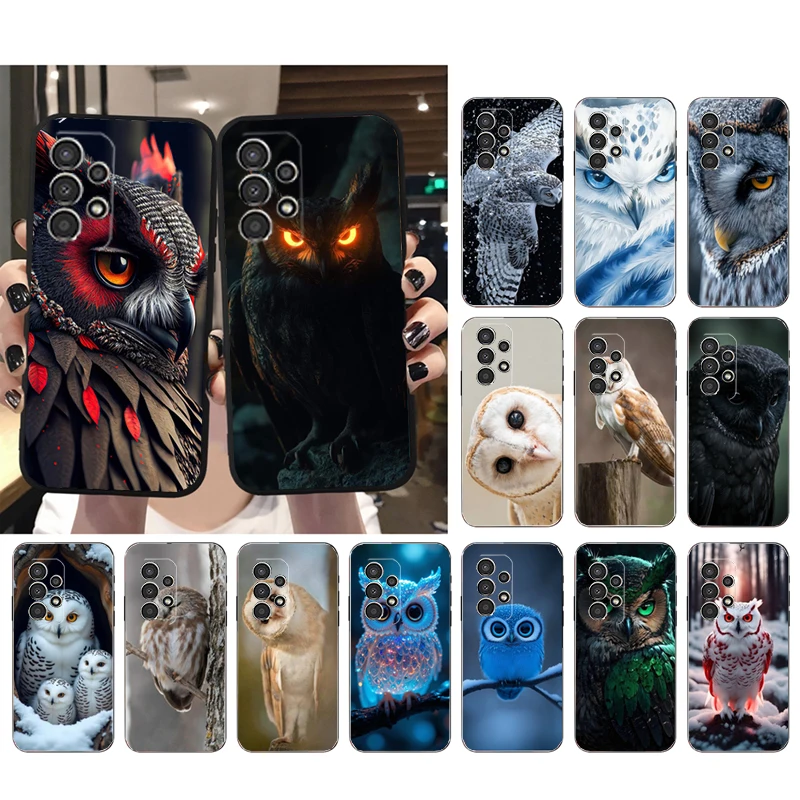 

Phone Case For Samsung A55 A16 A56 A36 A35 A15 A53 A54 A33 A34 A25 A05S A52 A52S A14 A26 A71 Owl