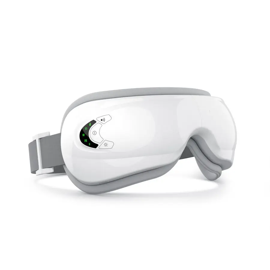 

Massager with Heat for Migraine Relif, Heated Eye Massage Mask with Heat, Bluetooth Music, Compression Vibration for Eye Care, E