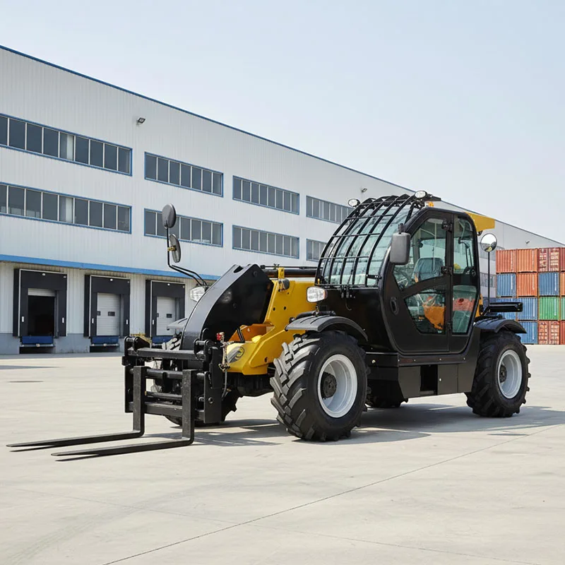 EPA Diesel Engine Telescopic Handler Forklift 4 Wheel Drive 3 Ton 4 Ton Telescopic Forklift 4WD Telehandler