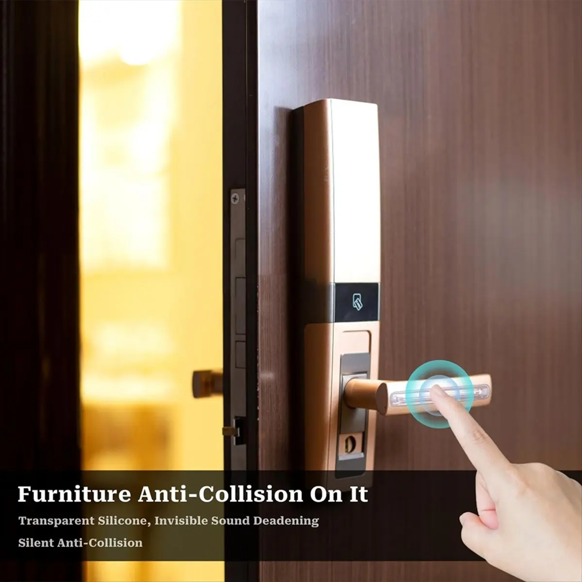 *WSFS Rubber Chair Wall Protector From Chair Back,6 Pack Clear Furniture Bumpers Silicone Cabinet Door for Shower Doors,Drawer