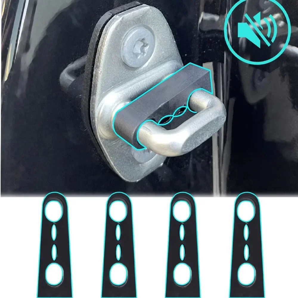 Car Shock Absorber Gasket Door Shockproof Sound Insulation Cushion Universal Thickened Anti Collision Noise Reduction Pads