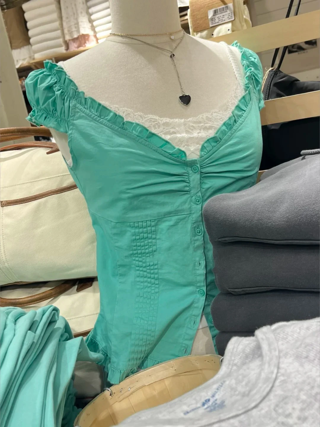 Mint Green Buttons Blouse Top Women Casual Single Breasted Ruffle Sleeveless Tank Tops Vest Vintage Preppy Style Camisole Y2K