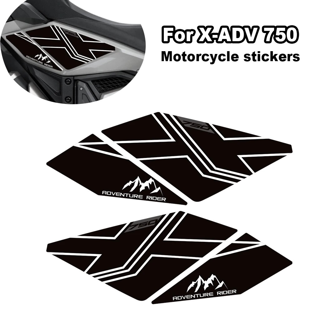 

﻿ For Honda X-ADV 750 X ADV 750 2021- Motorcycle Stickers Decals Gas Fuel Oil Kit Knee Protector Tank Pad Windshield Windscreen