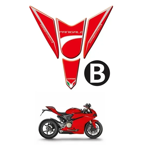 For Ducati Panigale 1299 S 959 2015-2016 Motorcycle Tank Pad Protector 3D Gel Sticker Decal - B MOTO