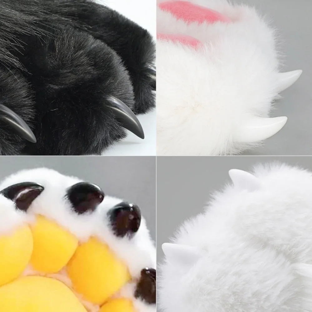 8 Stück Mehrfarbige Tier-Fursuit-Klauen Zubehör Spitz/Abgerundet Epoxidharz Pelzige Klauen Nägel Handgefertigt Cosplay-Accessoires – Detail 4