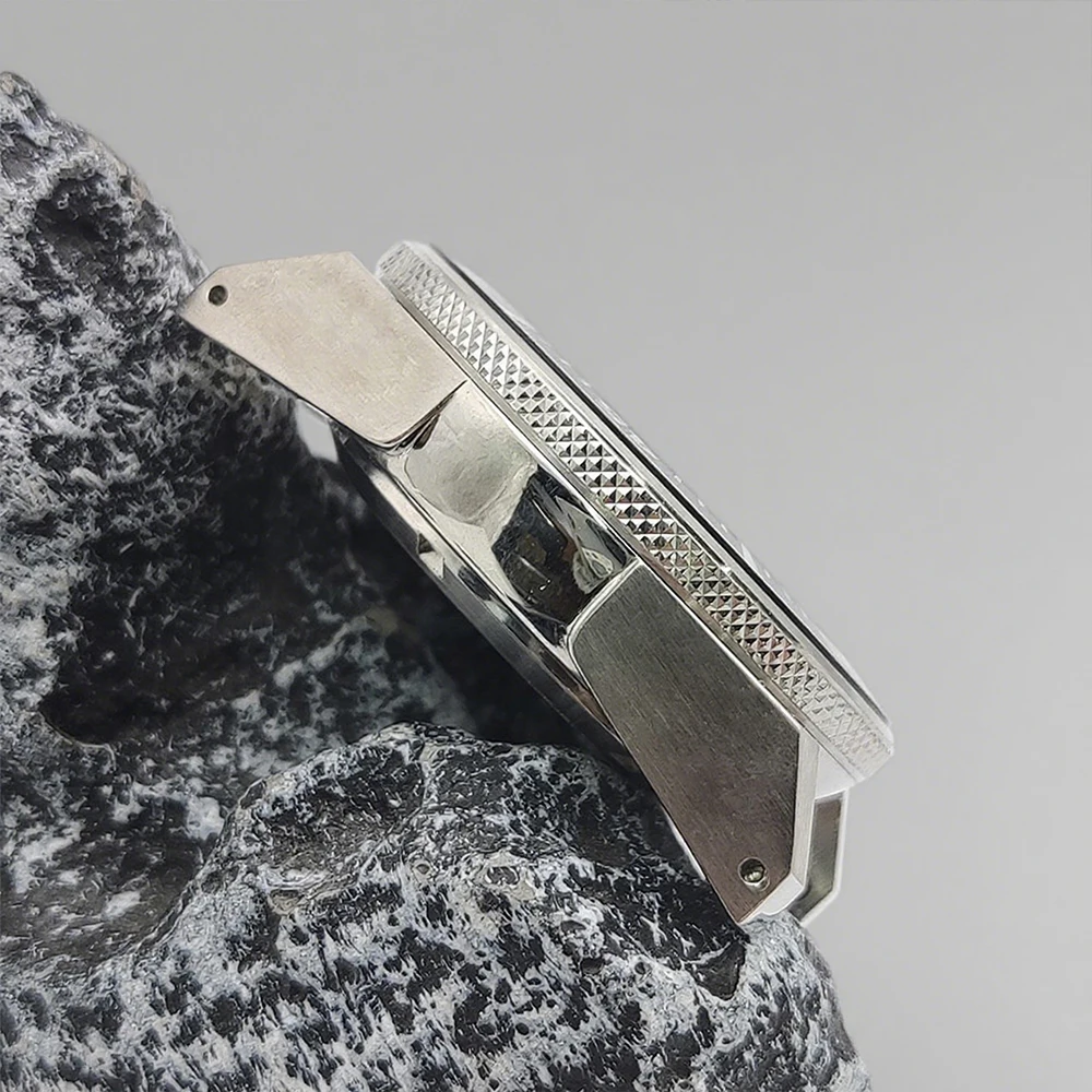 Custodia alla moda Custodia NH35 Cassa per orologio da 42 mm per lunetta da 28,5 mm con movimento NH35 NH36 Mergulho da uomo fai da te