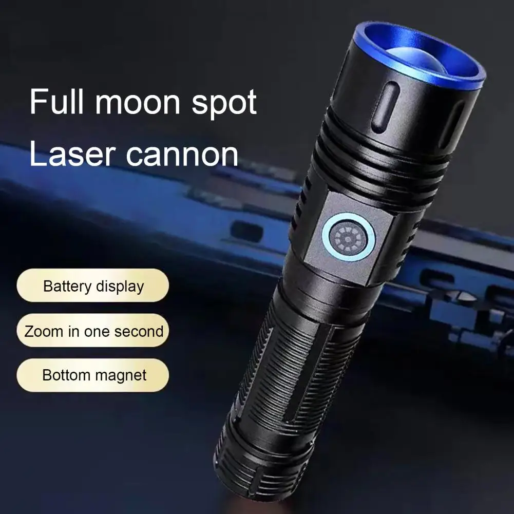 

Outdoor Flashlight Super Bright Waterproof Rechargeable Led Flashlight for Fishing Hiking Camping Portable Zoomable Torch