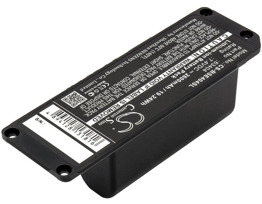 CS Replacement Battery For Bose 413295 Soundlink Mini 2600mAh / 19.24Wh  Speaker