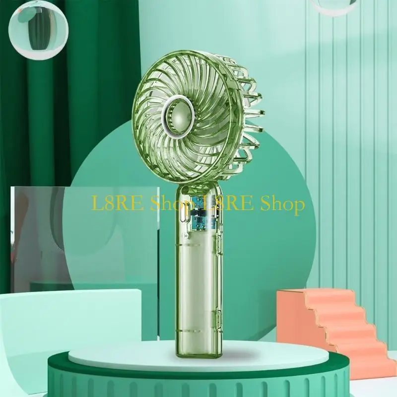 

Портативный ручной вентилятор L8RE Портативный вентилятор, перезаряжаемый, 1200 мАч, 3 скорости, электричество