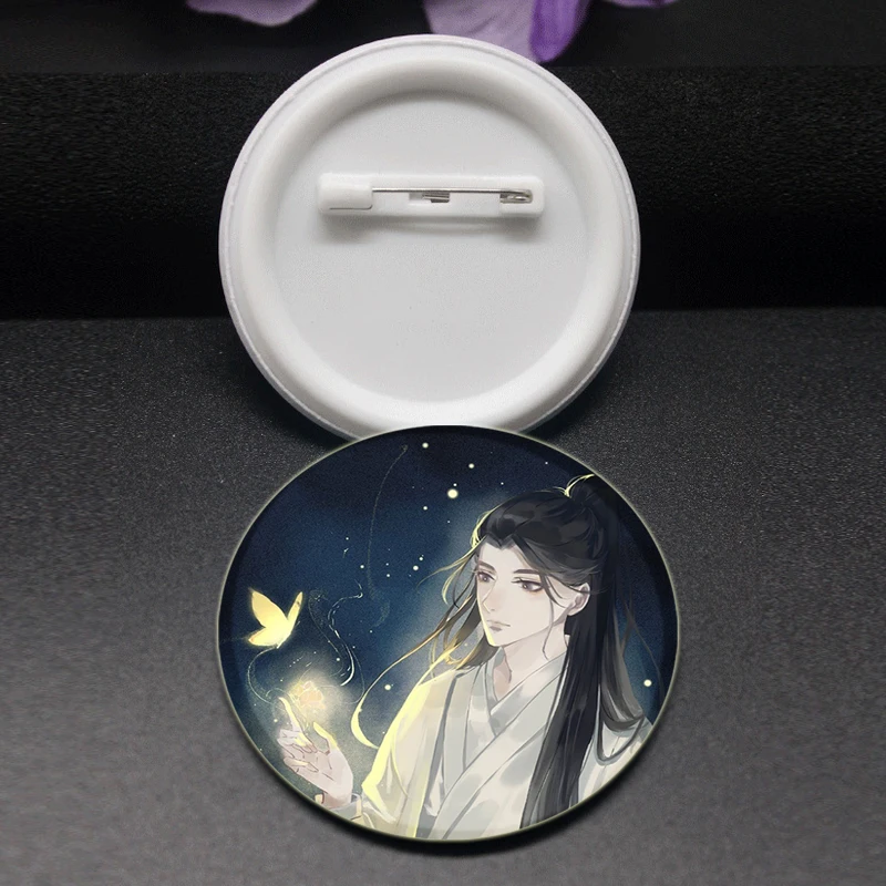 The Husky and His White Cat Shizun Erha He Ta De Bai Mao Shizun Anime Brooches Chu Wanning Mo Ran Cartoon Badge Mo Weiyu Pins