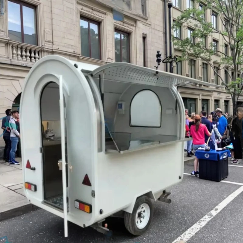 

Industrial Mobile Catering Van Food Cart Trailer Dining Car Equipment System Food Truck
