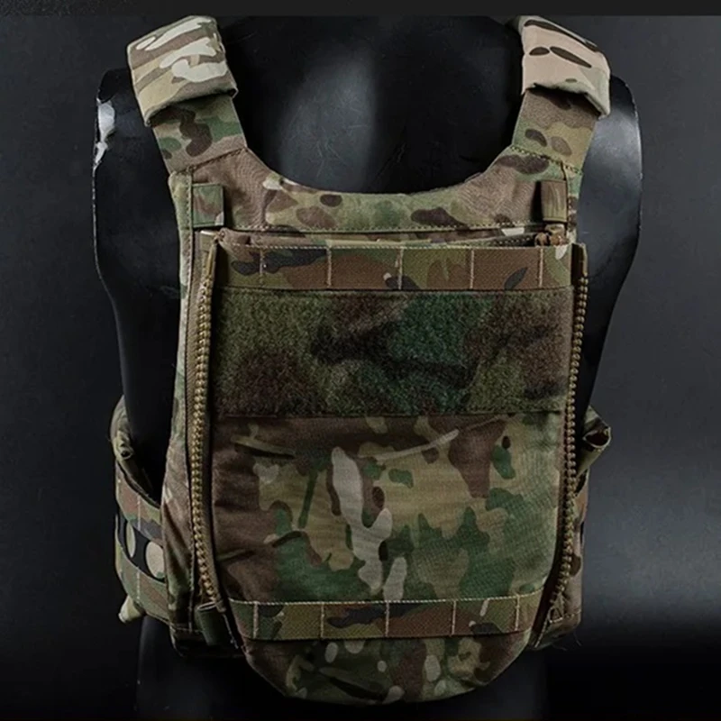 V5 PC Back Panel Water Bag Hydration Bladders,Water Reservoirs Storage Bag With Side Zipper for Plate Carrier Chest Rig