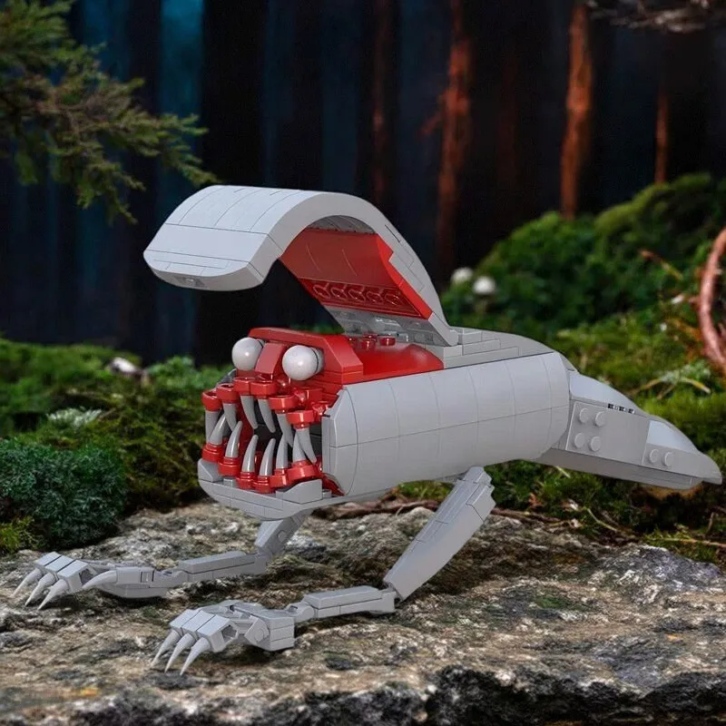 Horror Worm Bridge Mostro Building Block MOC Creatura misteriosa Modello di timone Fai da te Bambini Assemblaggio Giocattoli Regalo di compleanno Ornamento