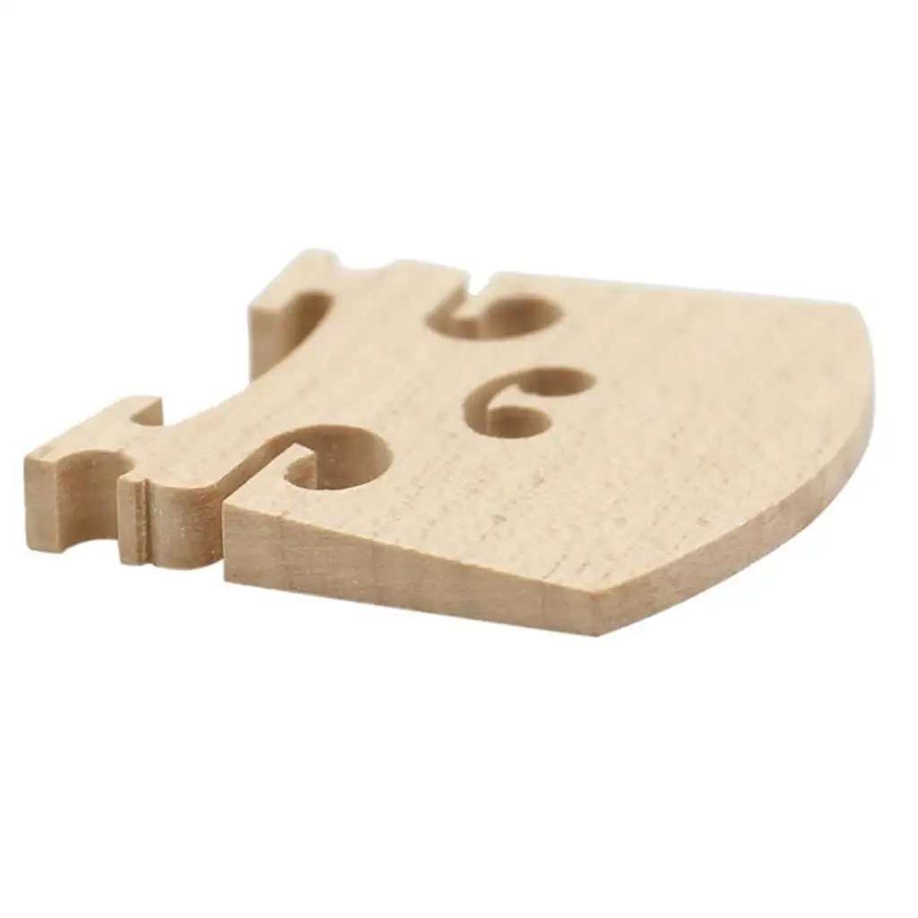 Maple Wood Violin Bridge Endurable Texture Violin Bridge Tools for 4x4 Violin Shoulder Rest