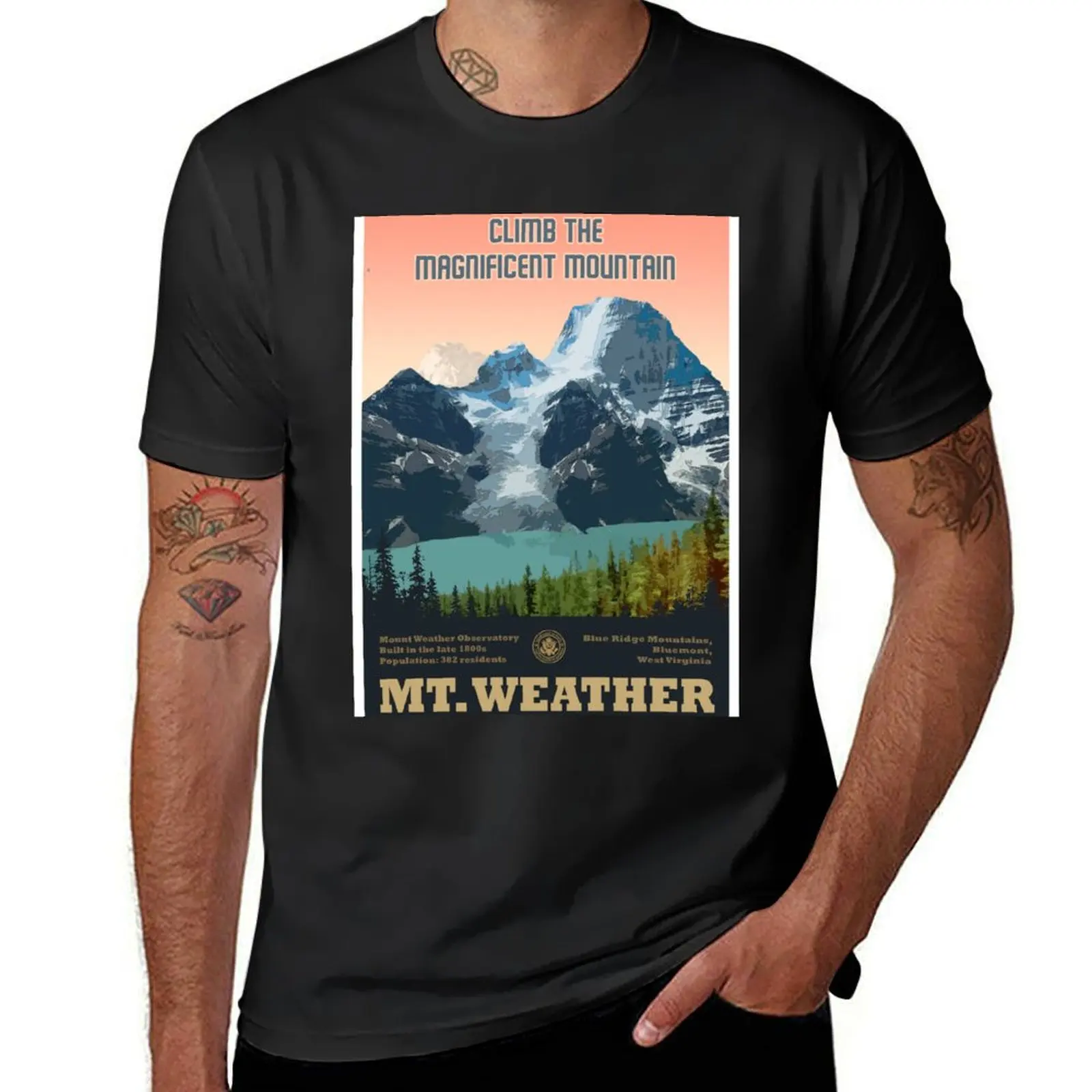 Mt.Weather T-Shirt shirts graphic tees oversizeds plus sizes heavyweight t shirts for men