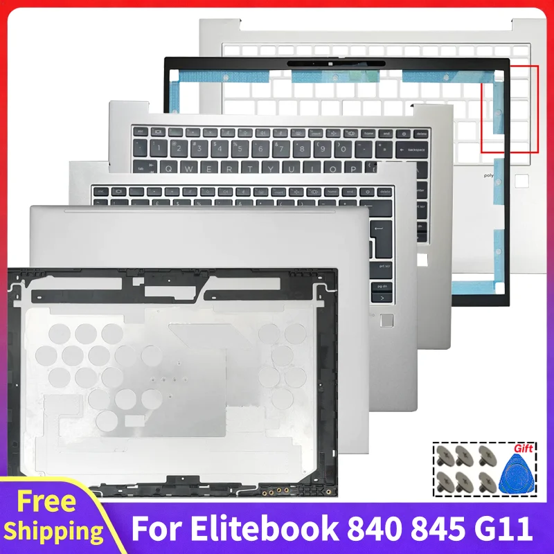 For Elitebook 840 G11 845 G11 New Replace Rear Lid Top Case Front Bezel US/FR/UK/LA Palmrest Bottom Case Laptop LCD Back Cover