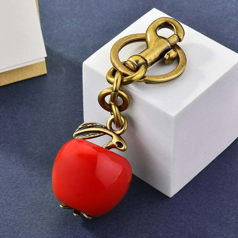 Ornaments Cherry Keychain 3D Crafts Key Decoration Cherry Charms Handbag Jewelry Bag Accessories Car Keyring Backpack Decor