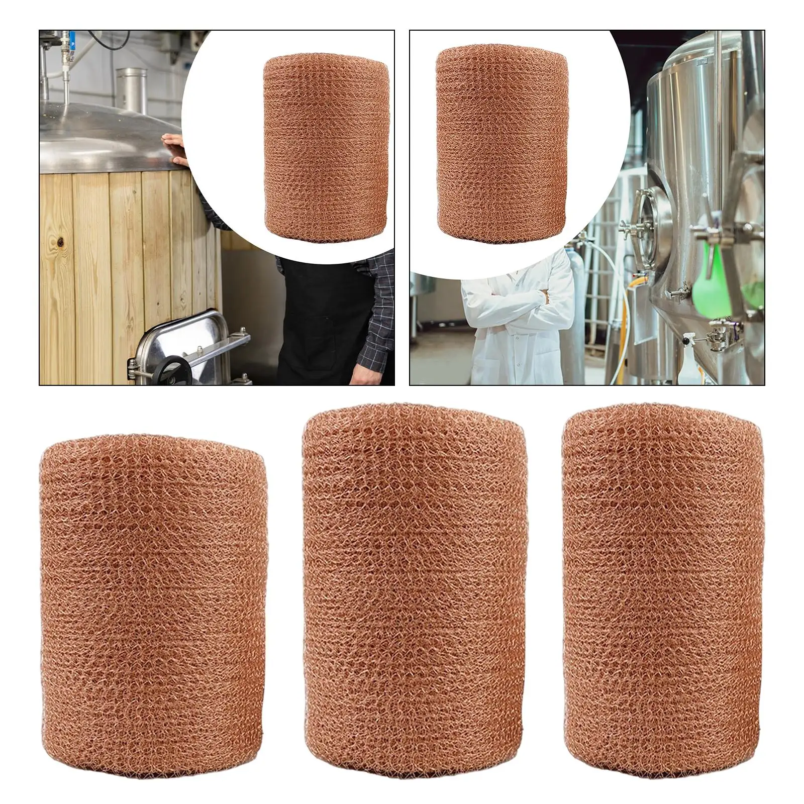 Woven Mesh Screen Copper Wire Mesh Sturdy Flexible Portable Professional Copper Screens Copper Mesh Screen for Home Gardening