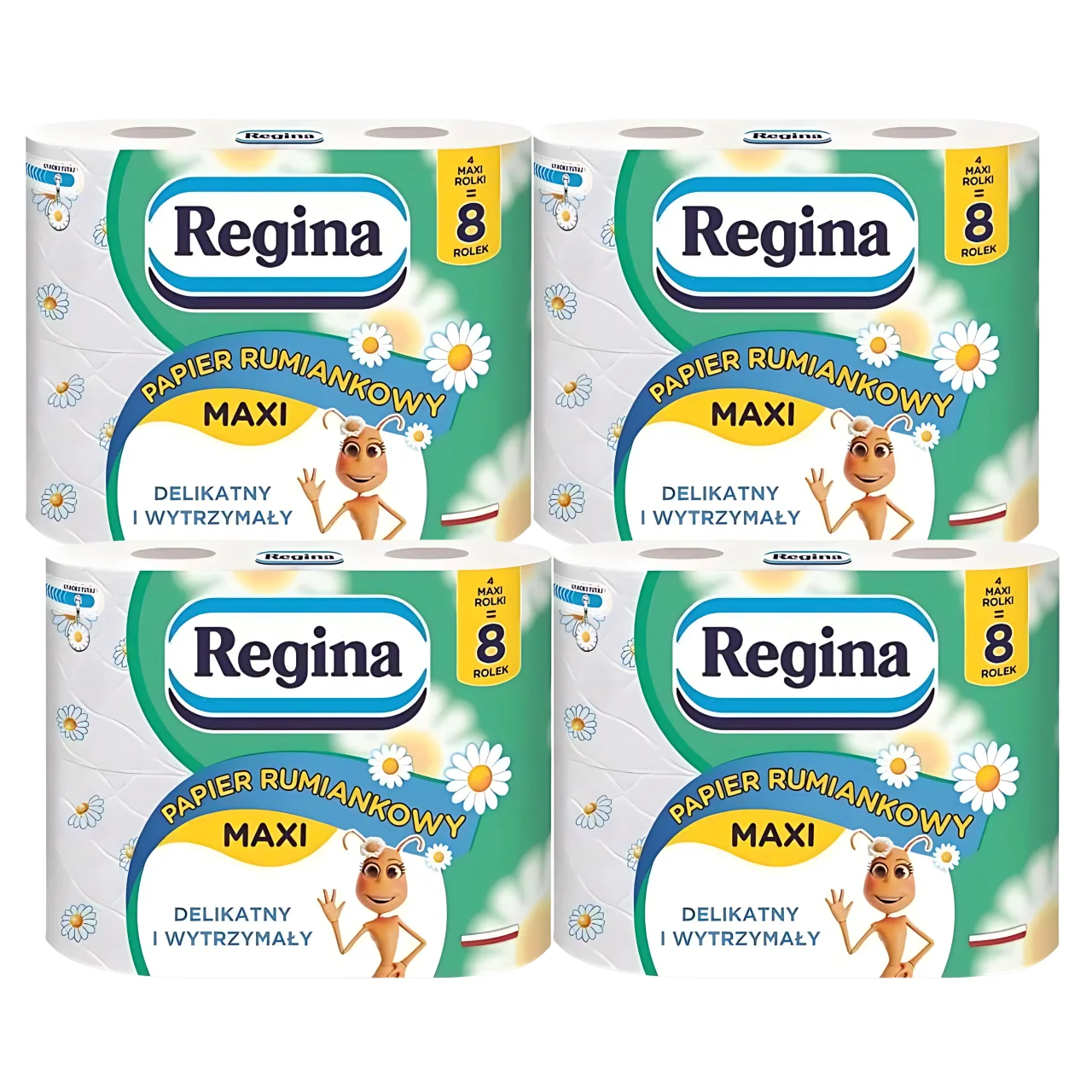 REGINA Maxi Kamille Zartes Toilettenpapier für die Haut, 16 Rollen