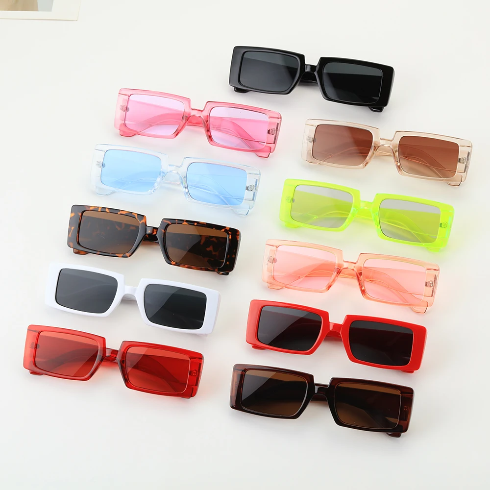 

Wide Frame UV400 Eyewear Vintage Sunglasses Small Rectangle Sunglasses Women Sunglass Rectangle Sun Glasses