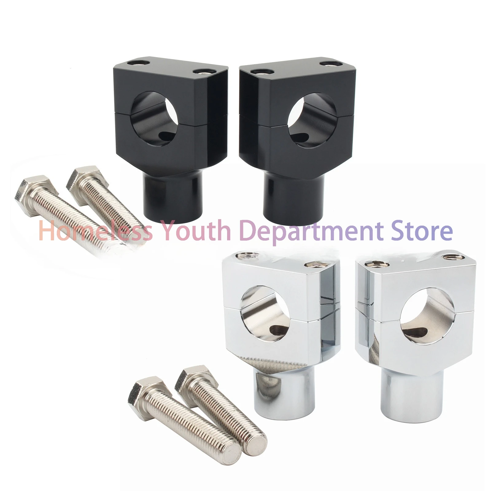 Motorcycle modification accessories 22/25mm fixed seat bracket fixed clip round/square handlebar column