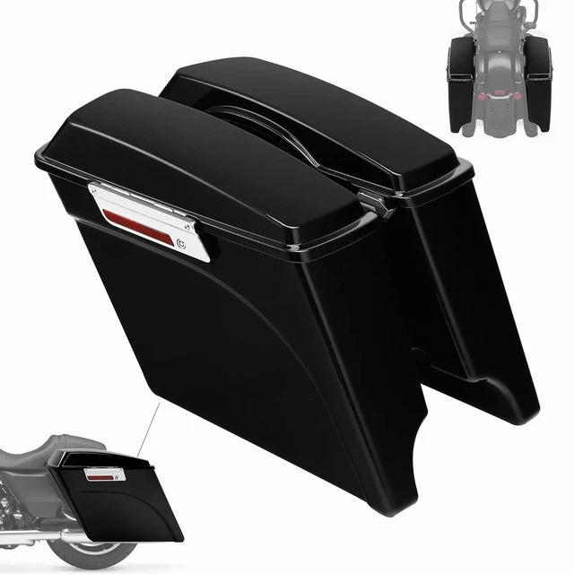 Motocykl 5 "rozciągnięte przedłużone twarde sakwy dla Harley Touring Model Electra przemieszczanie się po ulicy Road King FLH FLTR FLHX 1993-2013